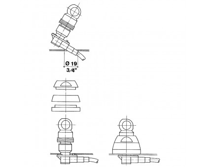 Sirio SDB 270 BLACK SL антена 137-152 МГц / 414-455 МГц