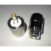 UHF male роз'єм під кабель RG8 (висока якість)