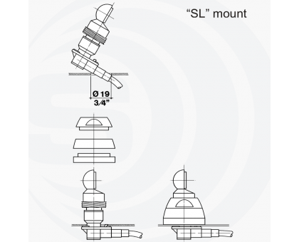 Sirio SMA 47/135 SL антена 135-175 МГц